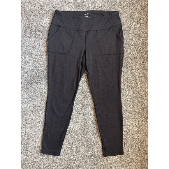 Torrid Active Women’s Charcoal Leggings Size 2X Pockets 26.5” Inseam - Picture 1 of 6